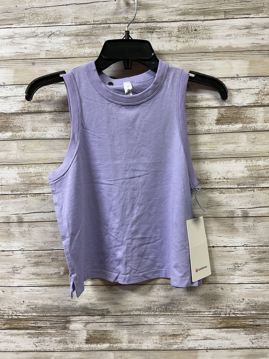 Athletic Tank Top By Lululemon In Purple, Size:2