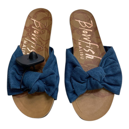 Sandals Flats By Blowfish In Blue, Size:6