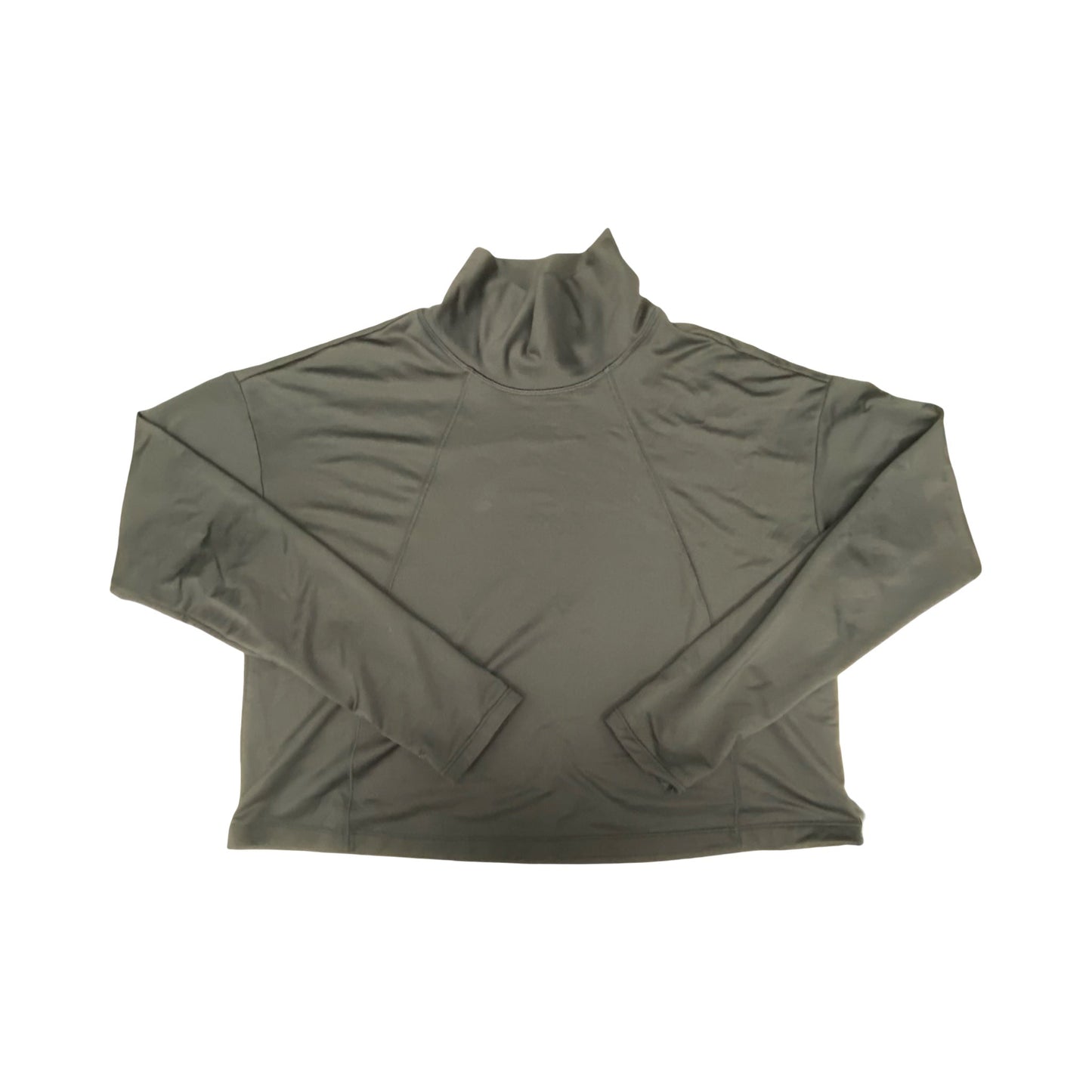 Athletic Top Ls Collar By Athleta In Black, Size:M