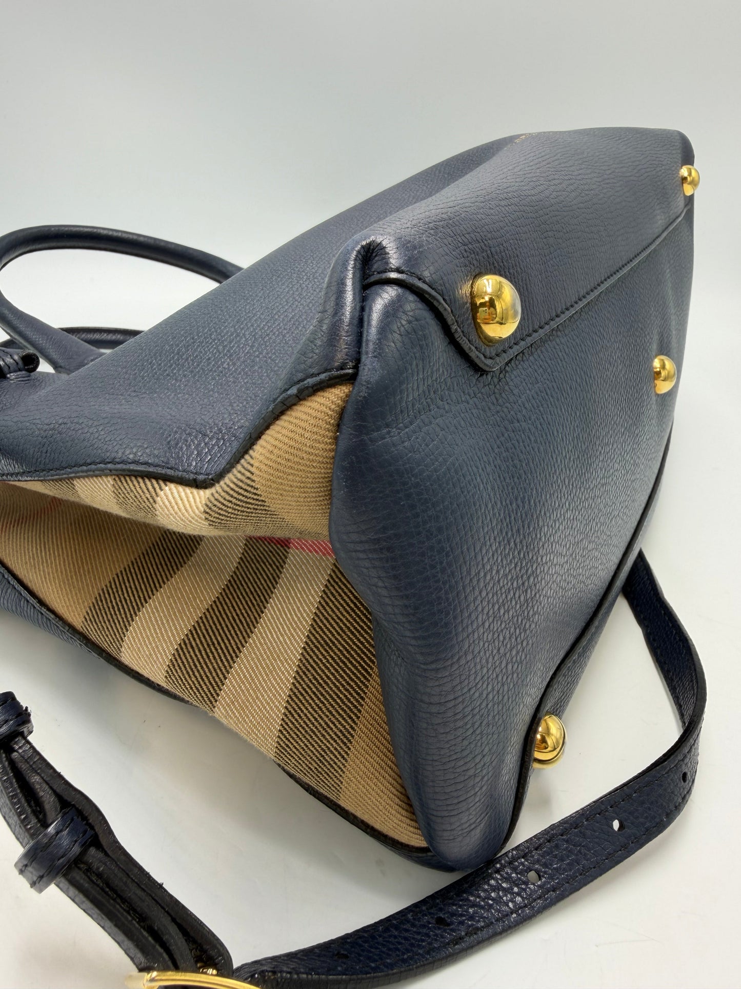 Burberry House Check Banner Luxury Tote Handbag