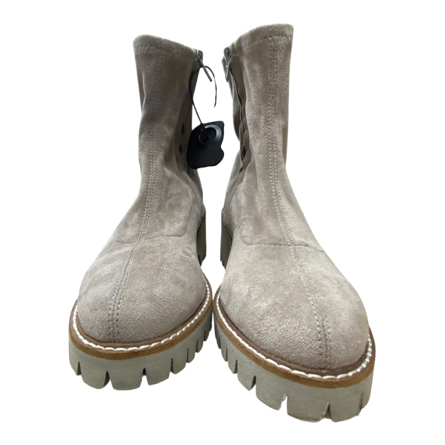Boots Ankle Heels By Coconuts In Taupe, Size:6