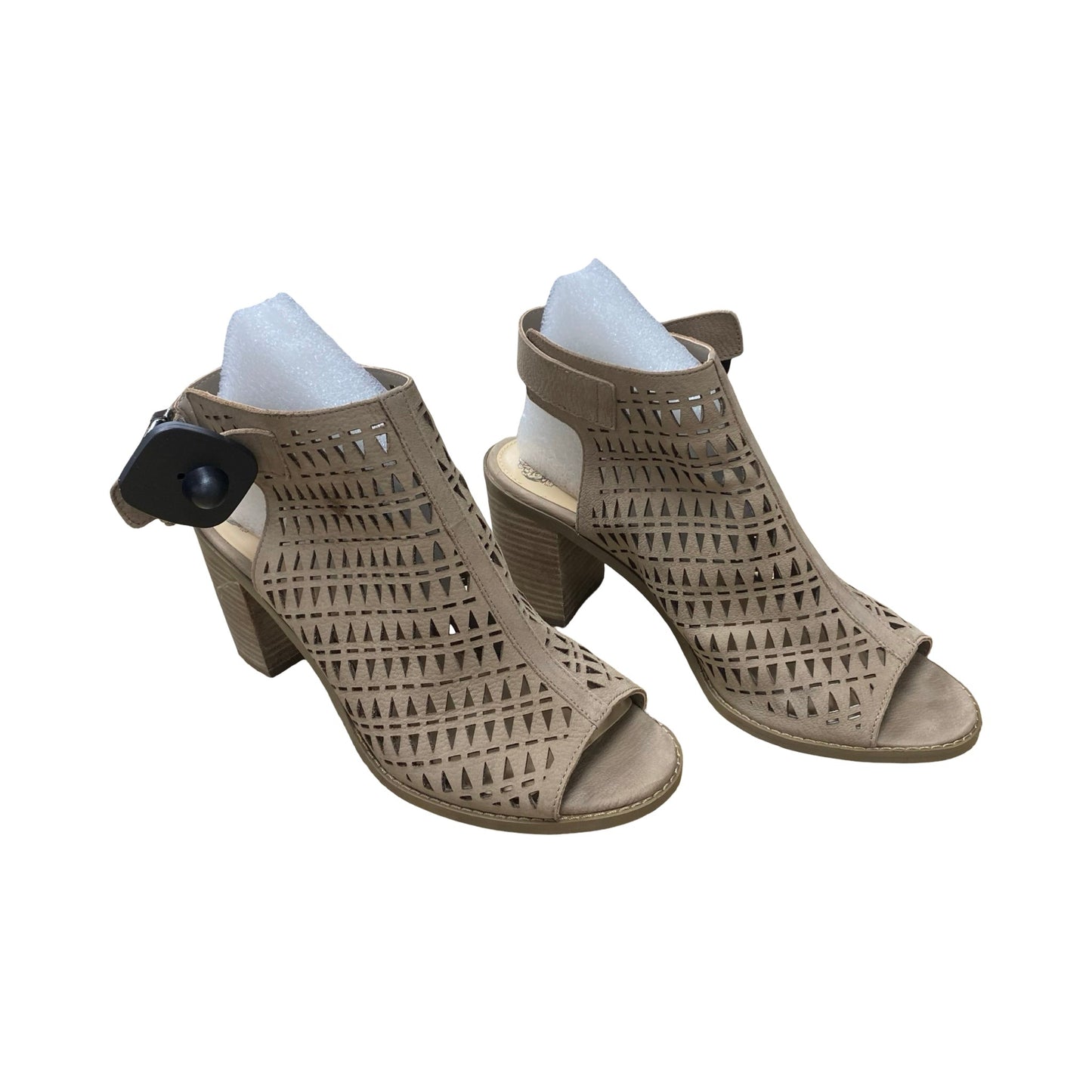 Shoes Heels Block By Vince Camuto In Taupe, Size:9.5