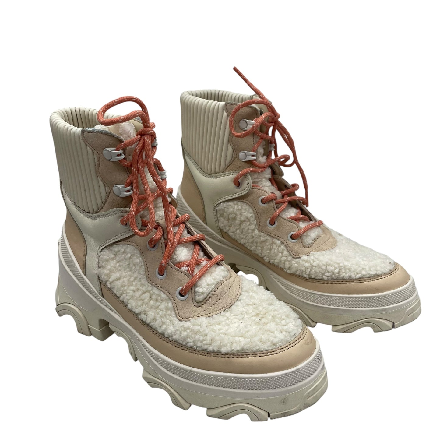 Boots Combat By Sorel In Pink & White, Size:8