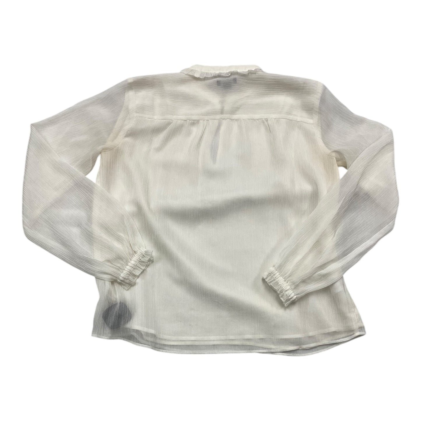 Top Ls By Ann Taylor In White, Size:Xxs