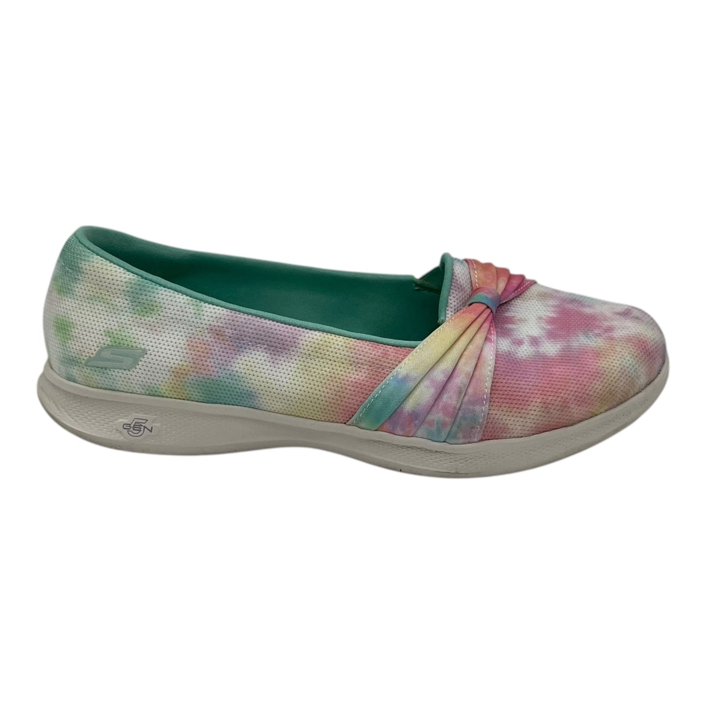 Shoes Flats By Skechers In Tie Dye Print, Size:10