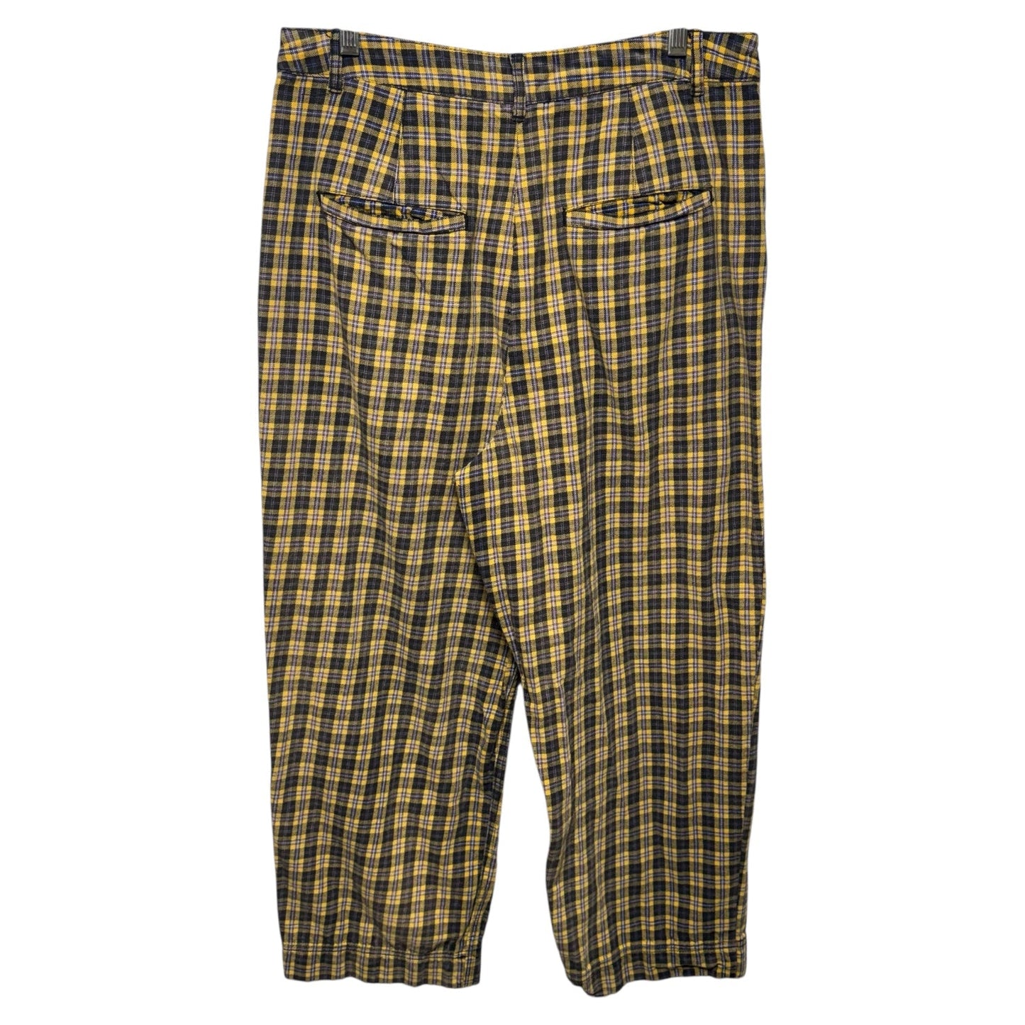 Joey Classic High Rise Pants By Free People In Plaid Pattern, Size: 12