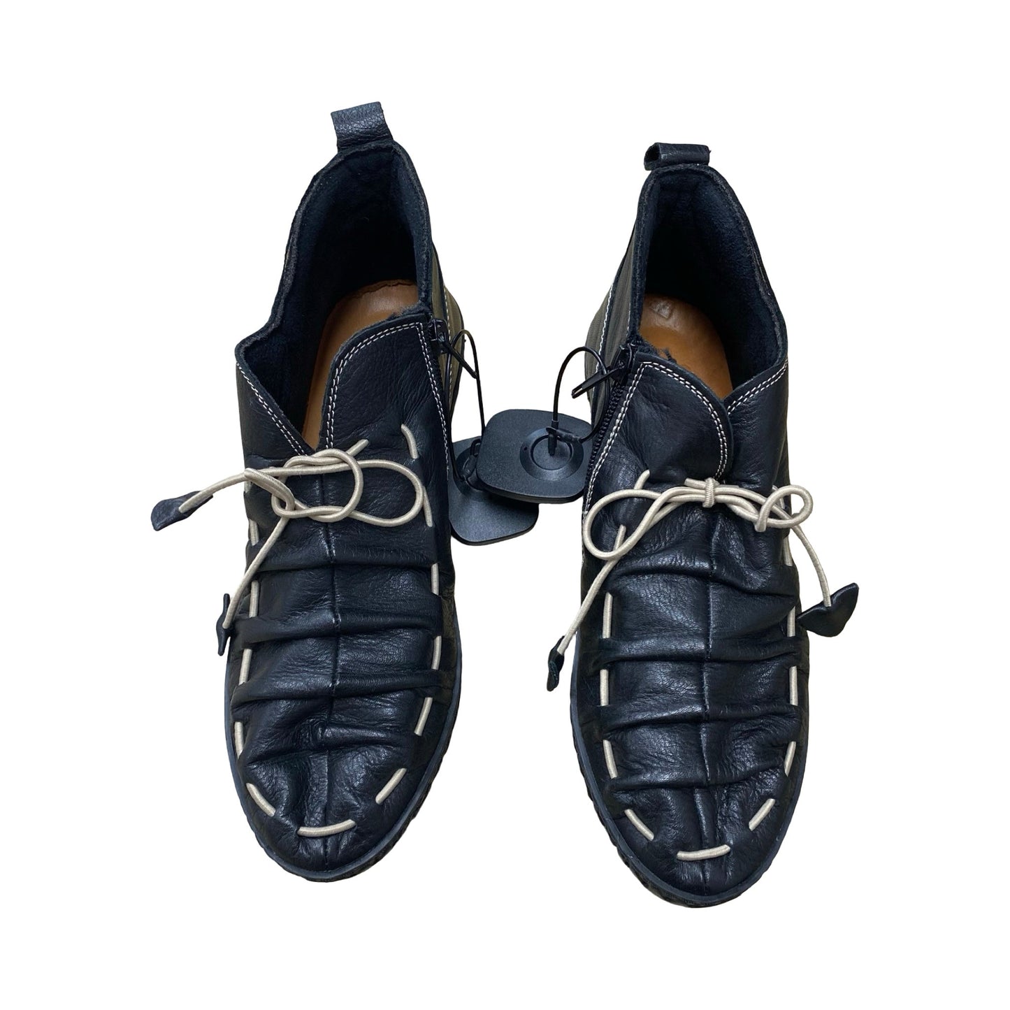 Boots Ankle Flats By Spring Step In Black, Size:8.5