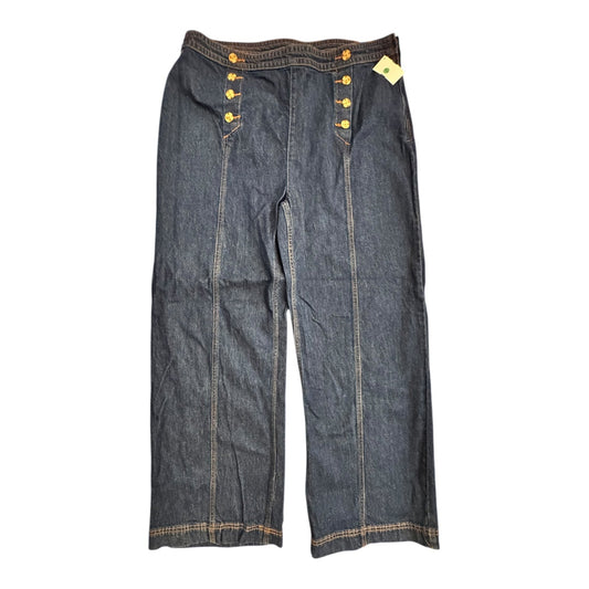 Jeans Wide Leg By On 34Th In Blue Denim, Size:16