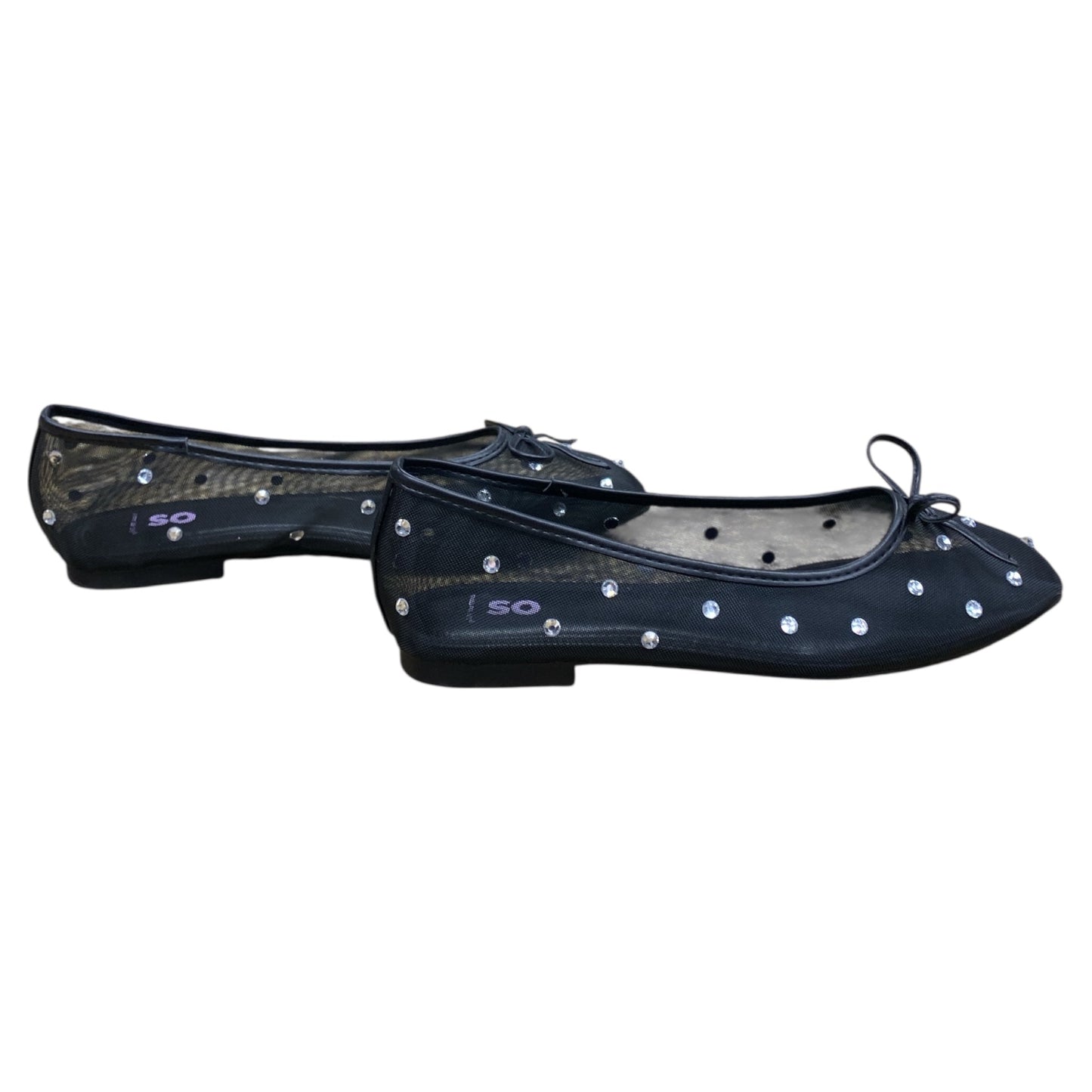 Shoes Flats By So In Black, Size:7.5
