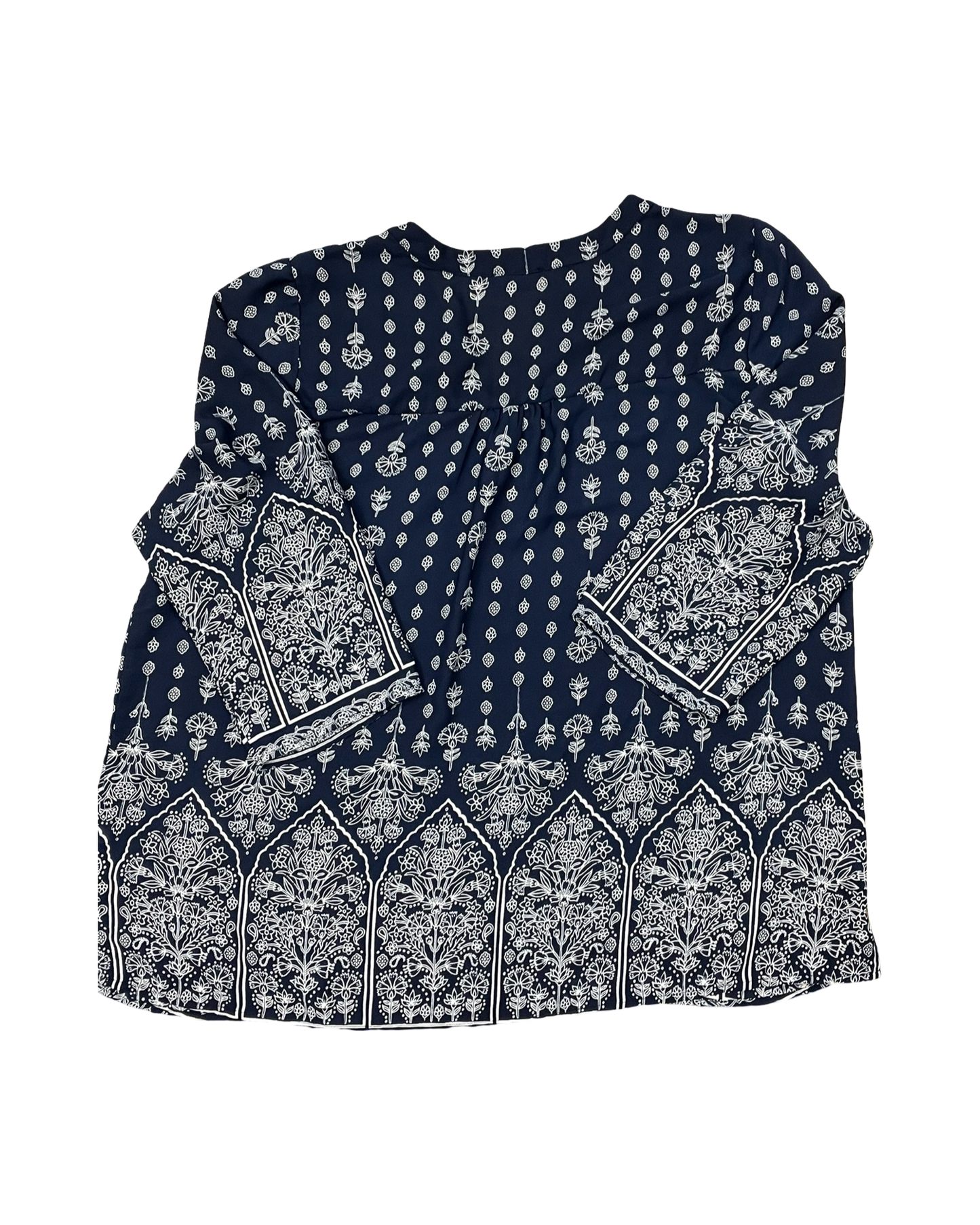 Top Ls By Papermoon In Blue & White, Size:3X