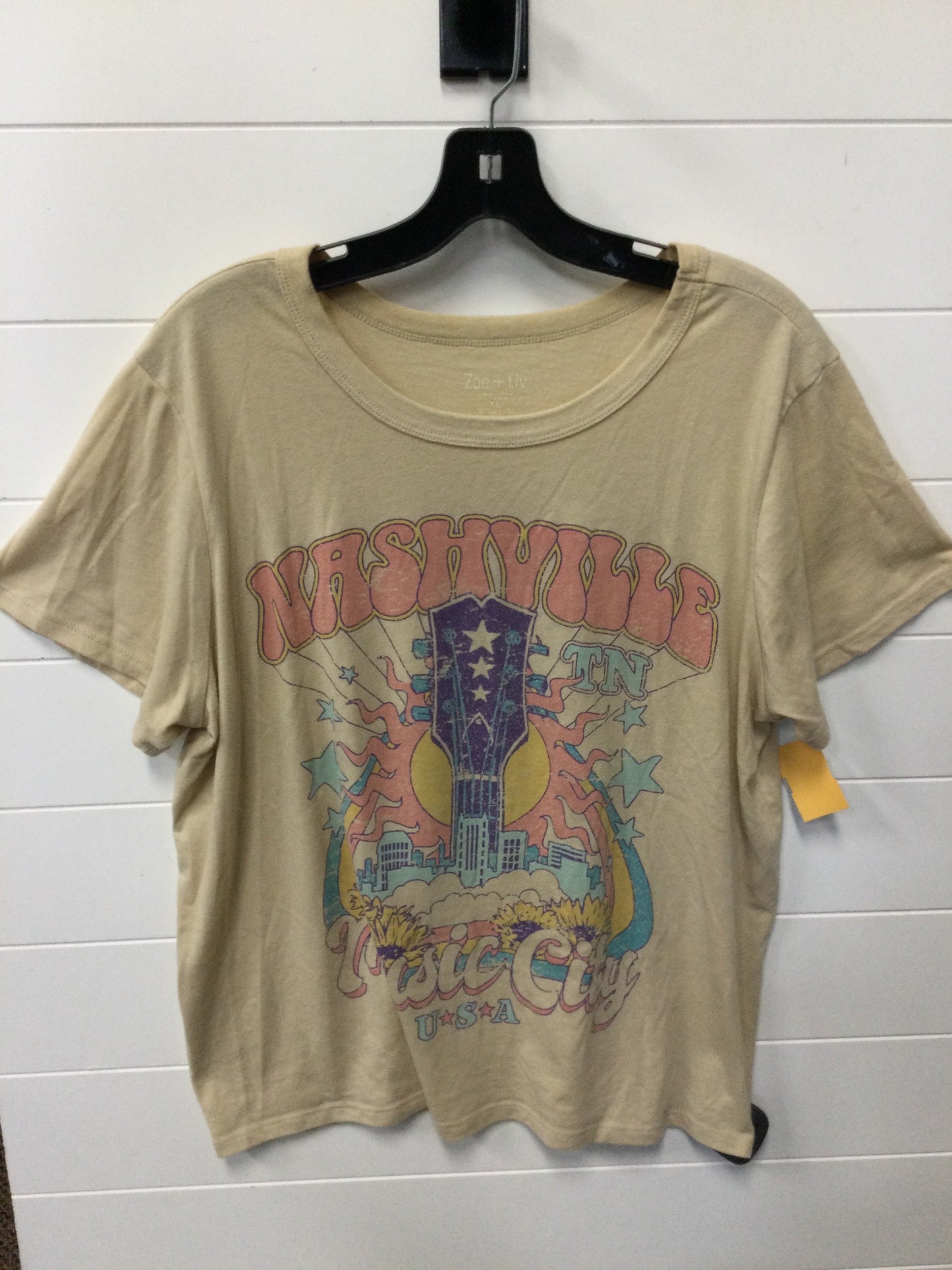 Top Ss By Zoe And Liv In Tan, Size:Xl