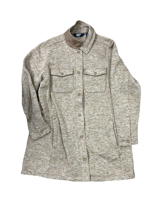 Jacket Shirt By Lands End In Gold, Size:Xl