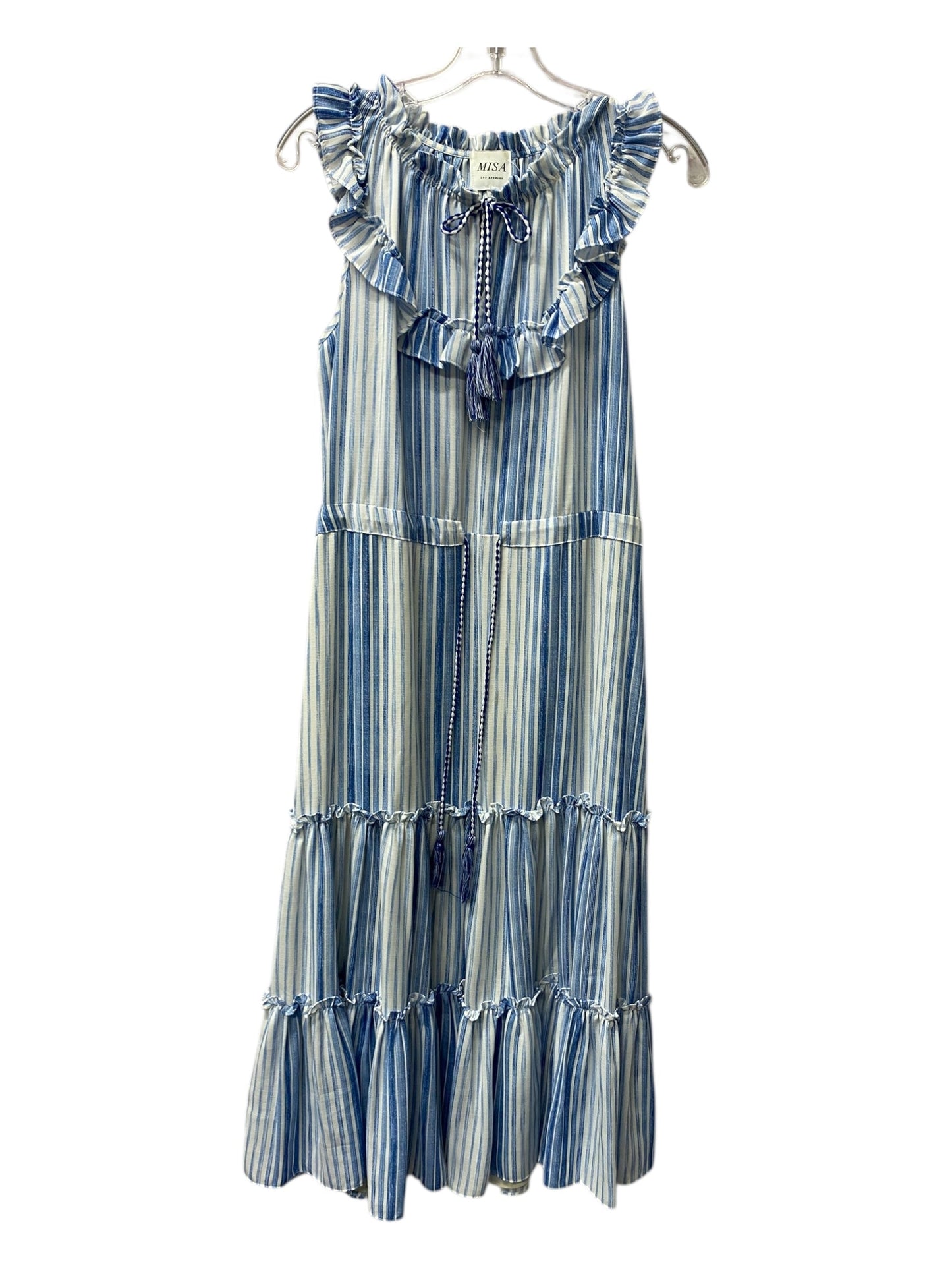 Dress Designer By Misa In Blue & White, Size:S