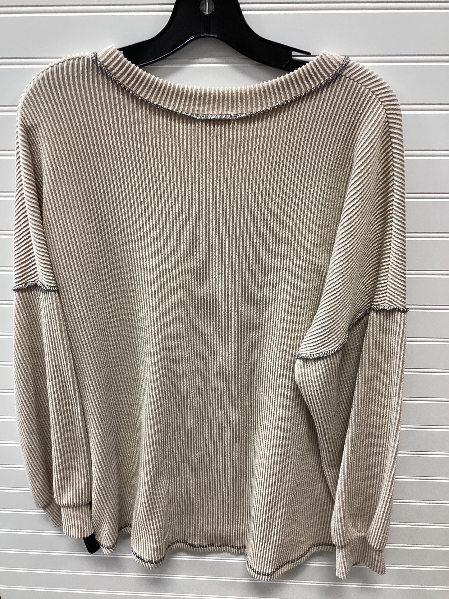 Top Ls By Lovely Melody In Cream, Size:Xl