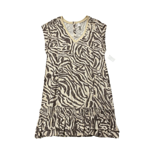 Dress Casual Midi By Daily Practice By Anthropologie In Brown & Tan, Size:S