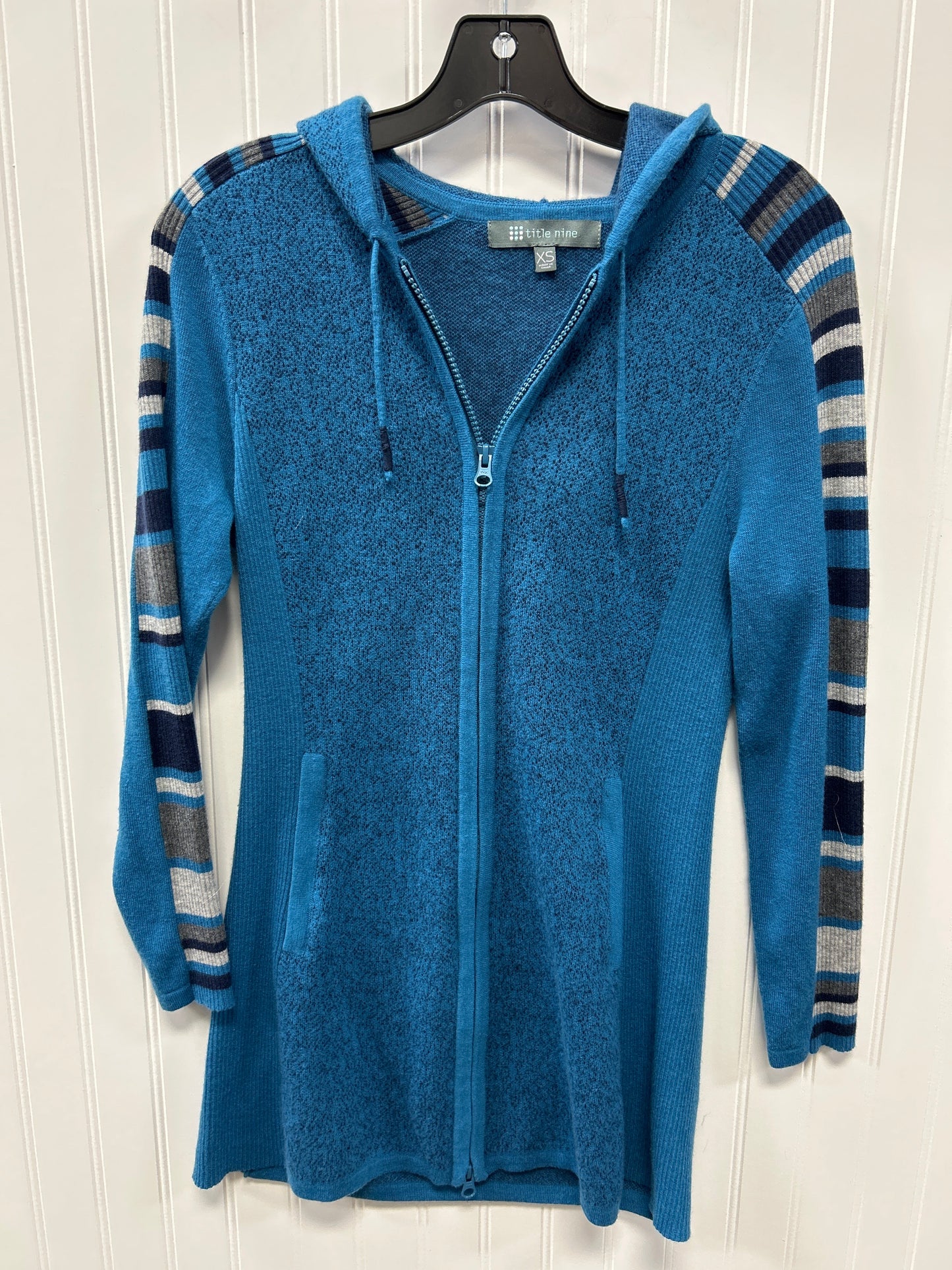 Athletic Jacket By Title Nine In Blue, Size:Xs