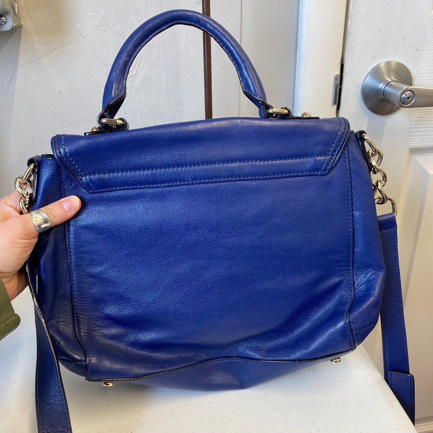 Handbag Designer By Kate Spade In Blue, Size:Medium