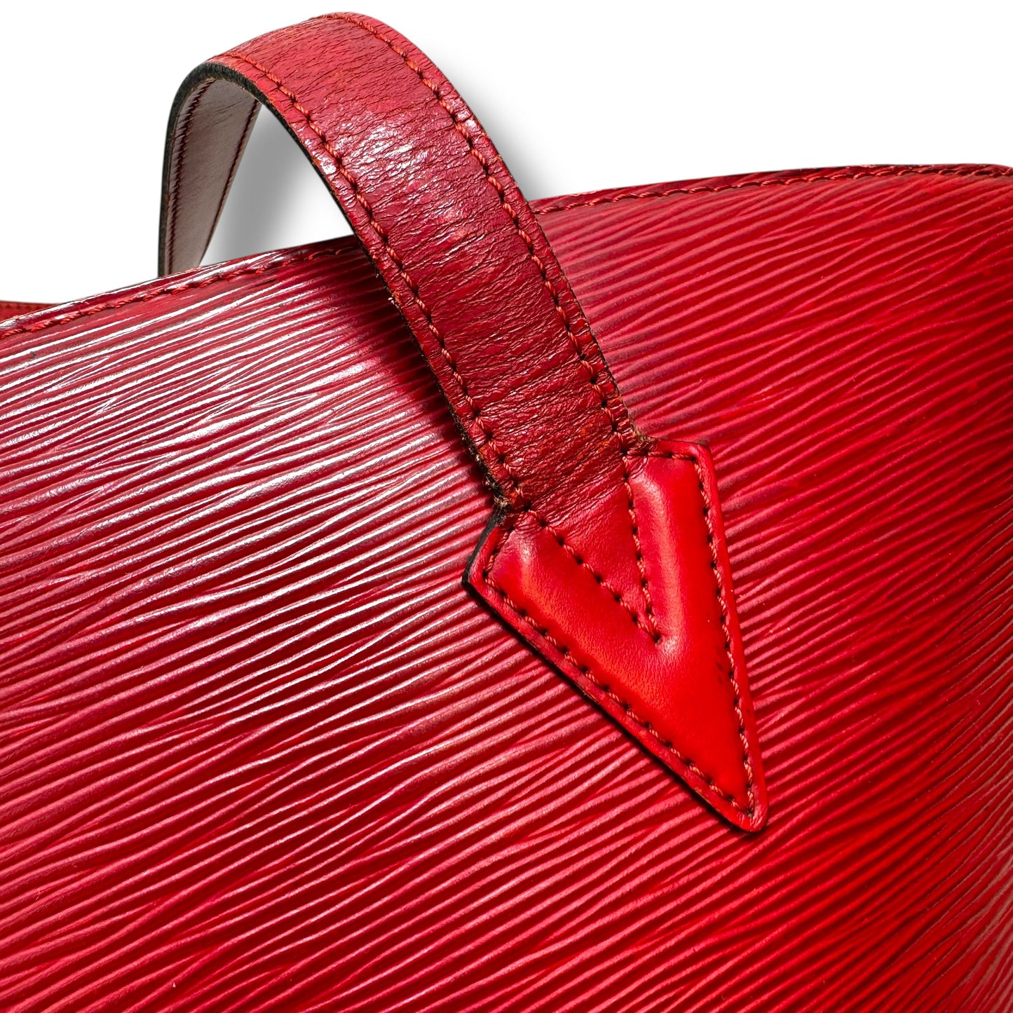 Epi leather Saint Jacques bag Handbag Luxury Designer By Louis Vuitton, Size: Large