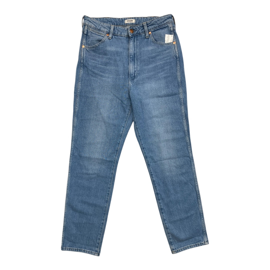 Jeans Straight By Wrangler In Blue Denim, Size:8