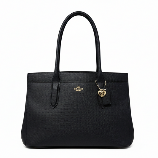 Bailey Crossgrain Carryall Tote Designer By Coach, Size: Medium