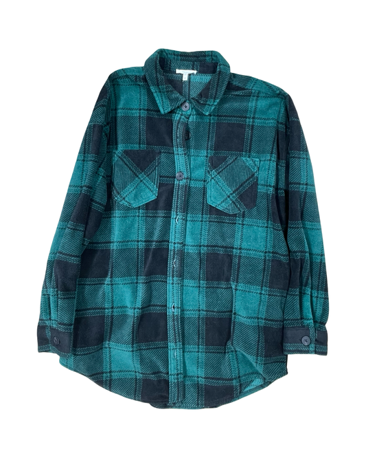 Jacket Shirt By Maurices In Green, Size:M