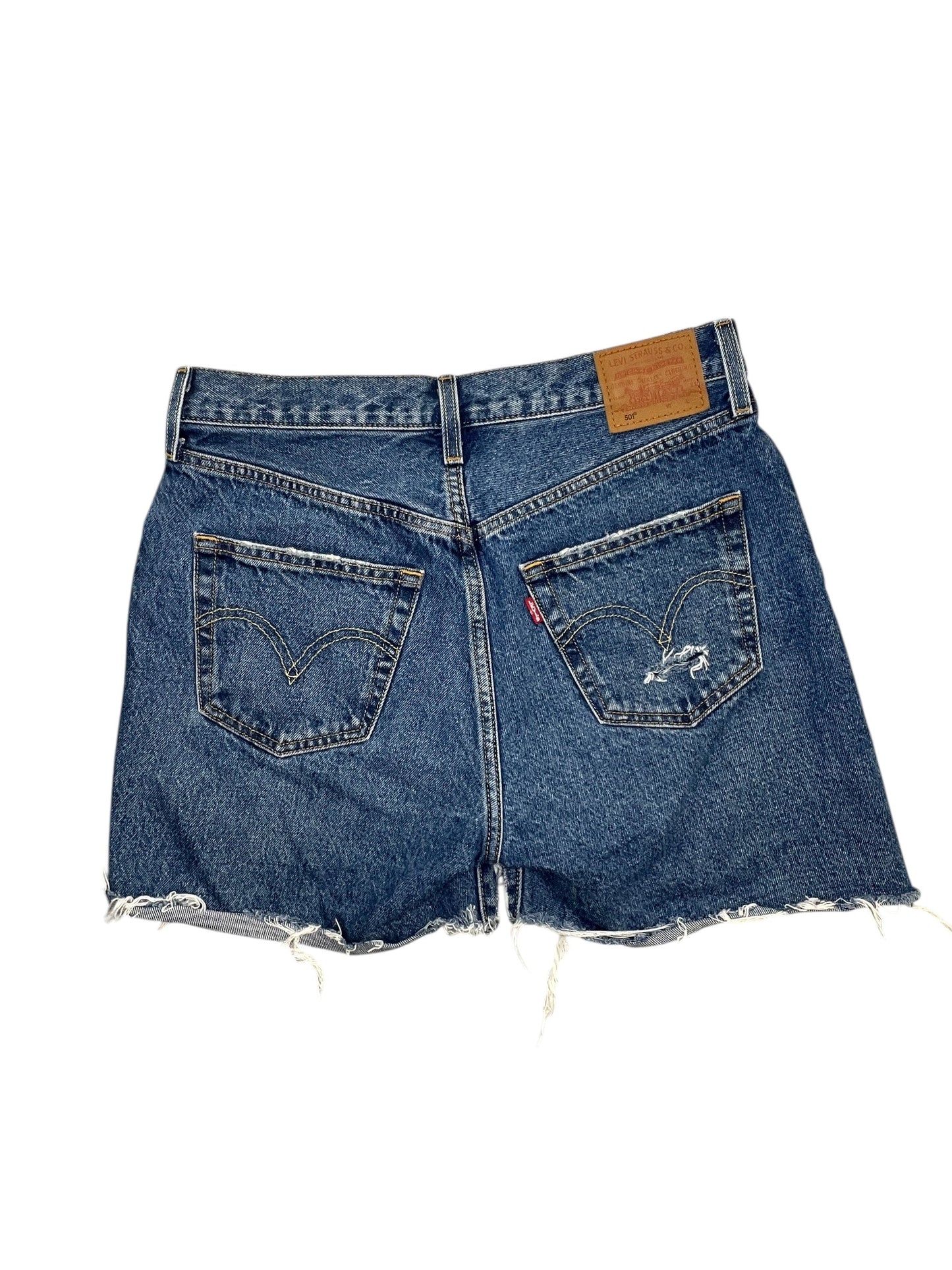 Shorts By Levis In Blue Denim, Size:S
