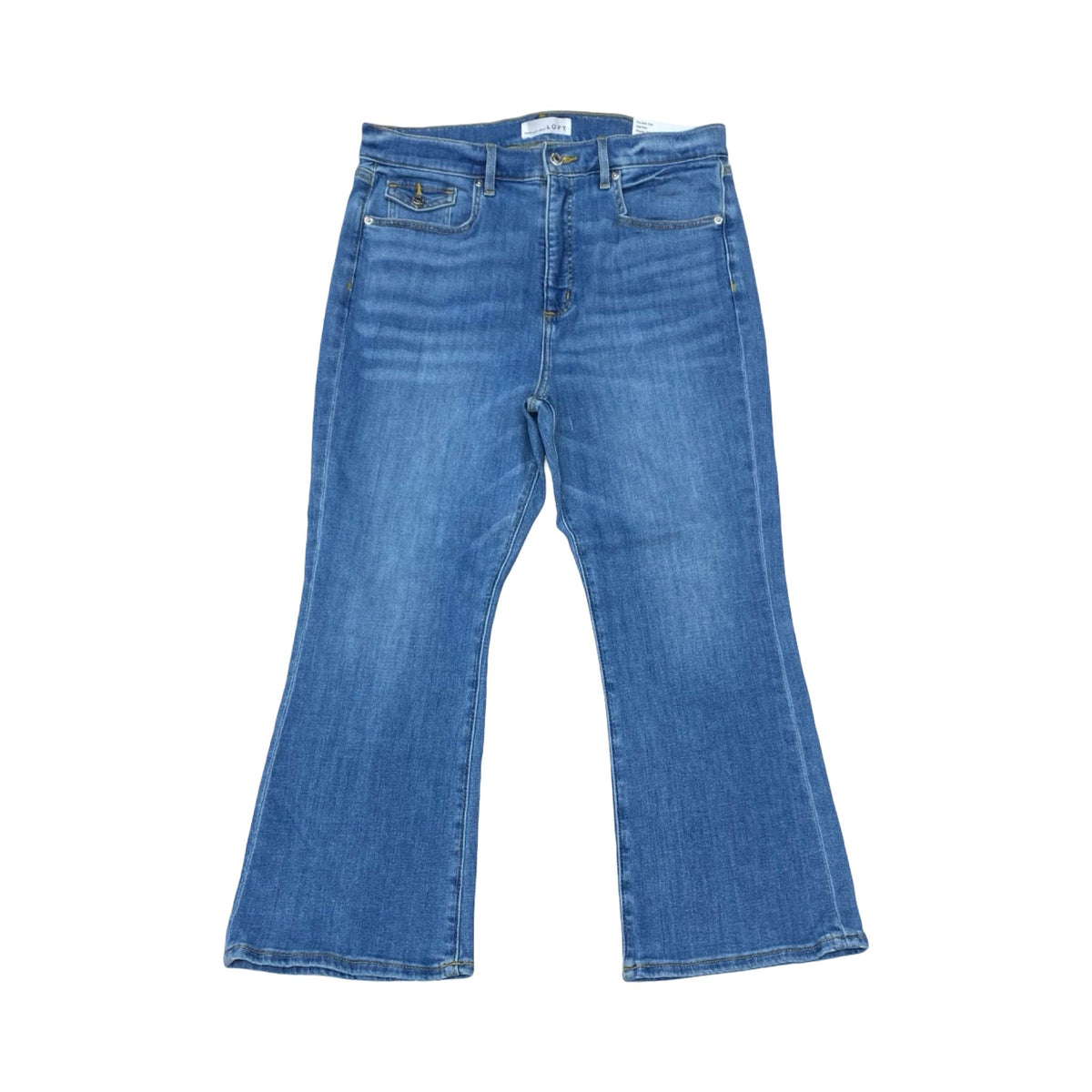 Jeans Boot Cut By Loft In Blue Denim, Size:12