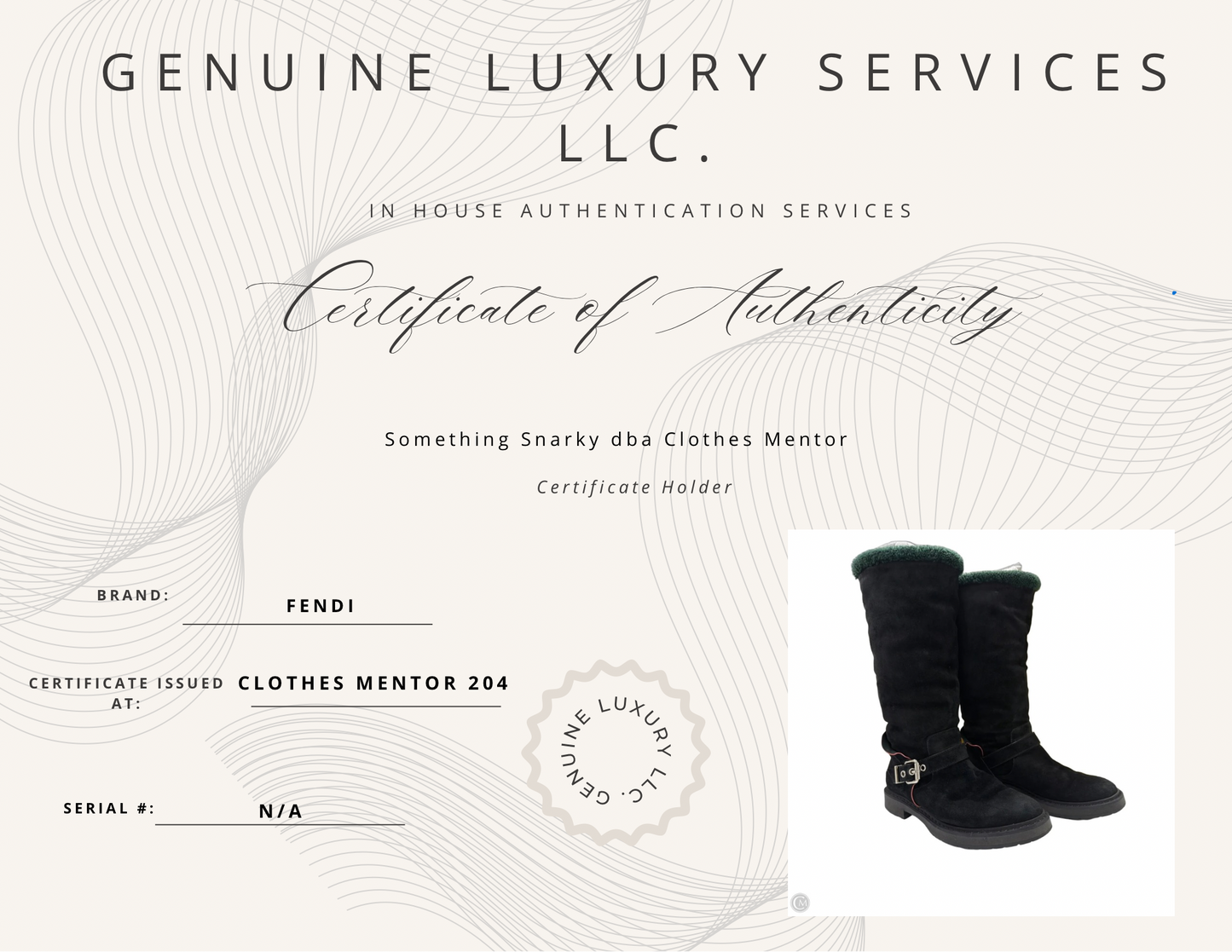Fendi Fur Trimmed Moto Mid-Calf Luxury Boots In Black, Size: 7.5