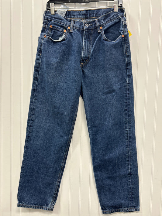 Jeans Straight By Levis In Blue Denim, Size:8
