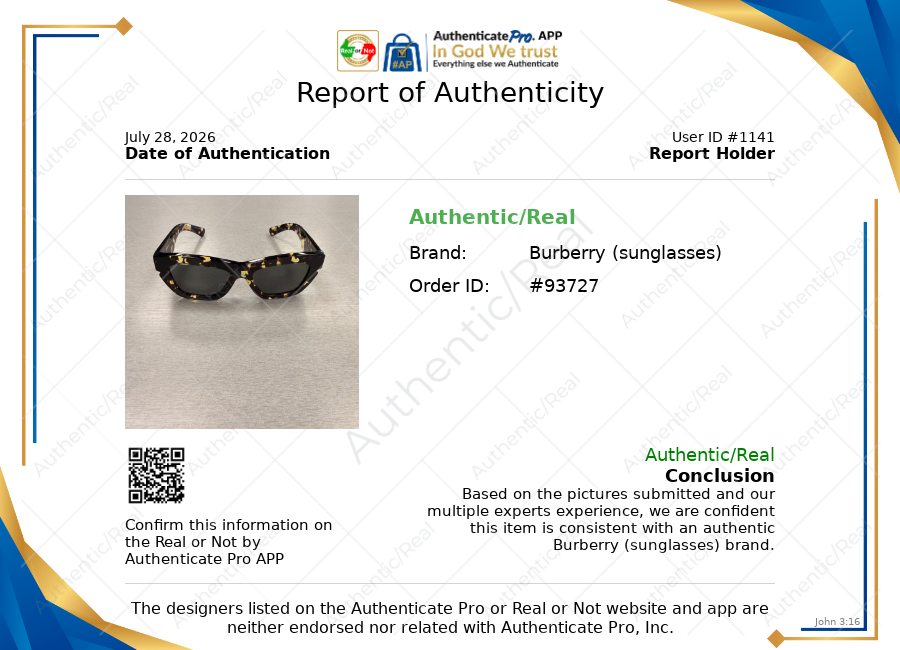 Sunglasses Luxury Designer By Burberry In Black & Brown, Size: