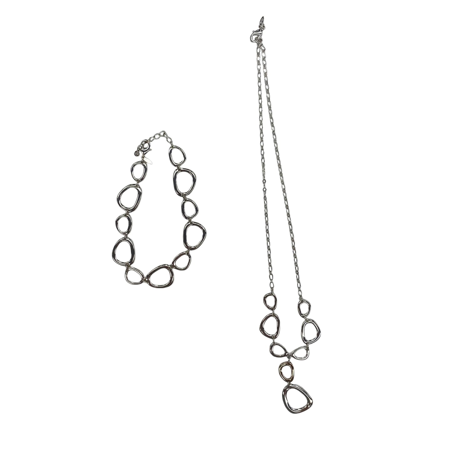 Necklace Set By Clothes Mentor In Silver