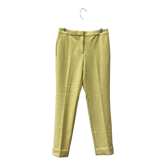 Pants Cropped By Ann Taylor In Yellow, Size:4