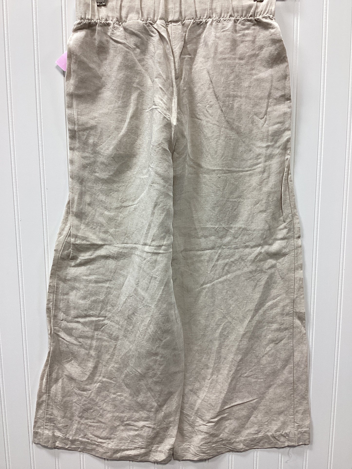 Pants Linen By H&M In Cream, Size:Xs