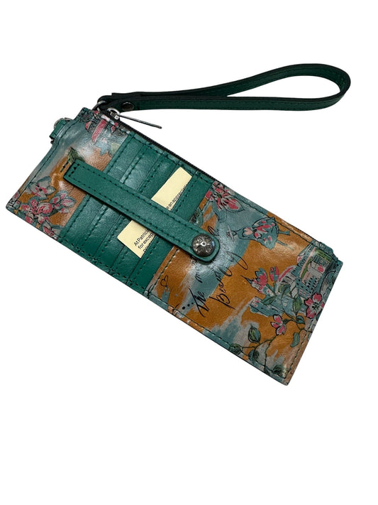 Wallet Designer By Patricia Nash In Brown & Green, Size:Small