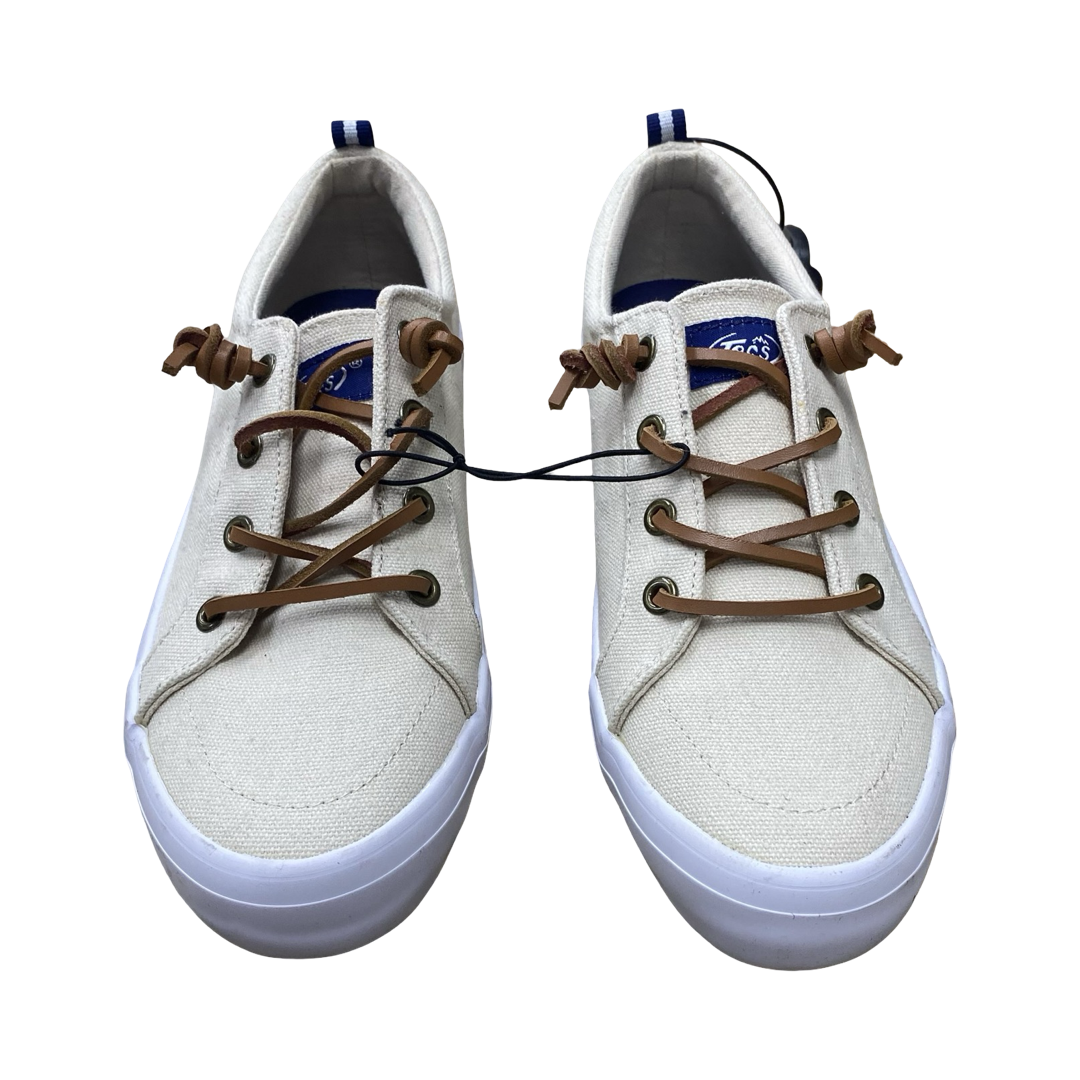 Shoes Sneakers By Clothes Mentor In Cream, Size:8