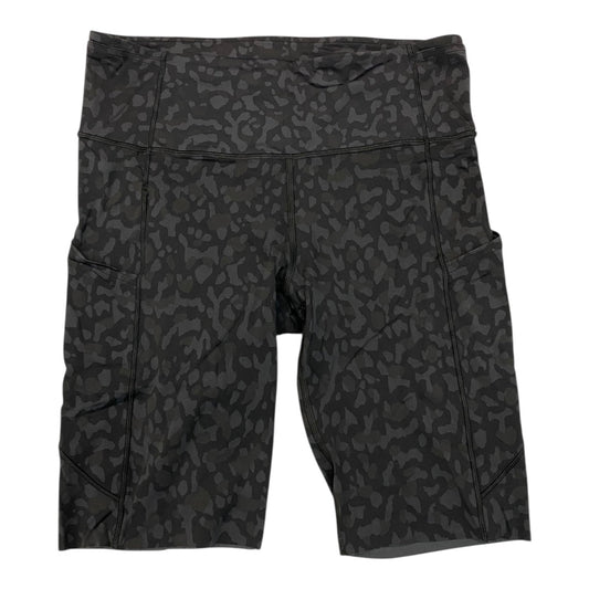 Athletic Shorts By Lululemon In Black & Grey, Size:10