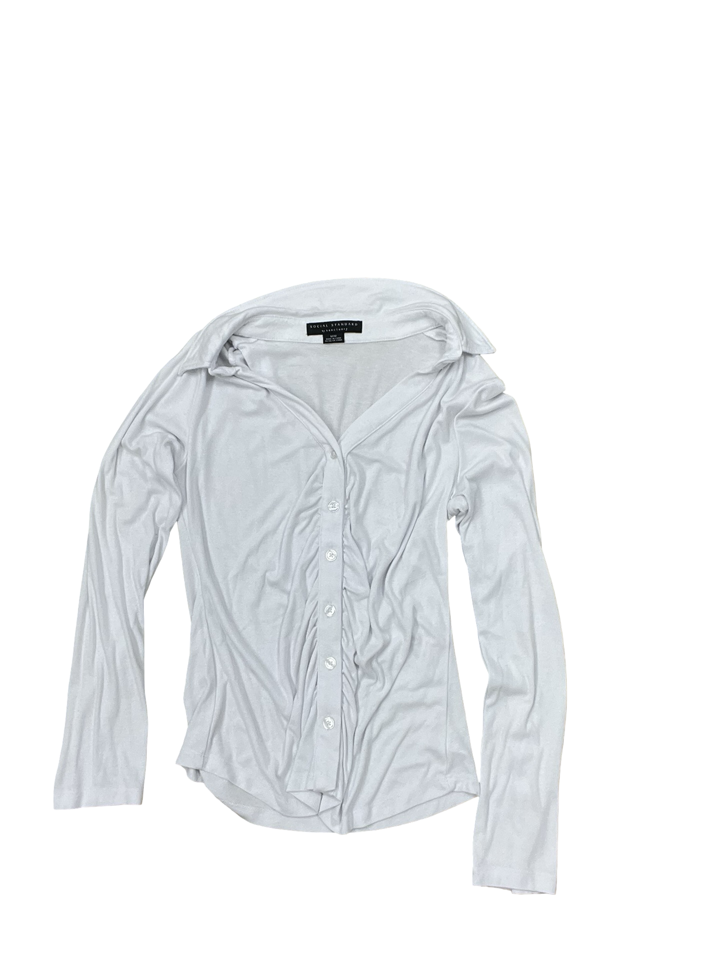 Blouse Ls By Social Standard By Sanctuary In White, Size:M