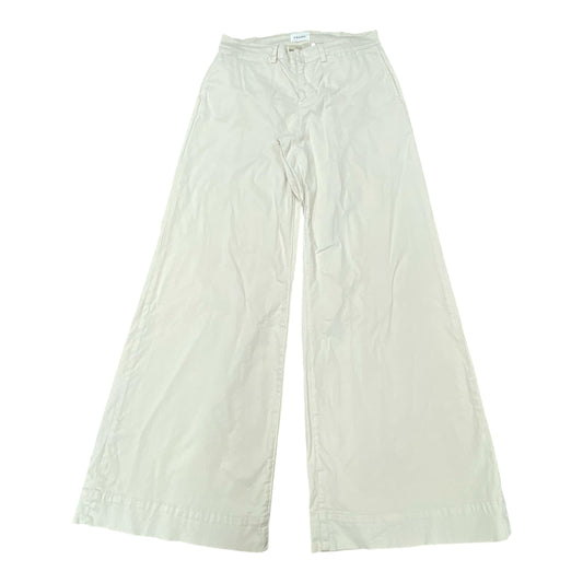 Pants Wide Leg By Frame In Cream, Size:8