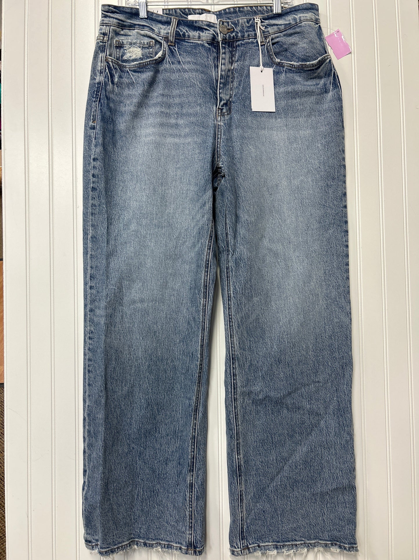 Jeans Wide Leg By Vervet In Blue Denim, Size:18