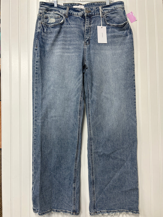 Jeans Wide Leg By Vervet In Blue Denim, Size:18