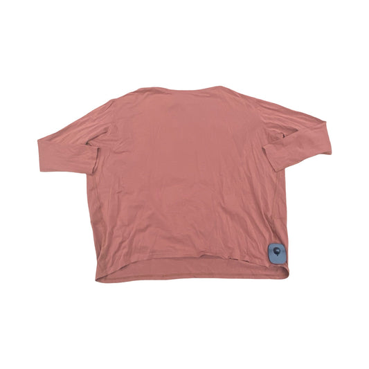 Athletic Top Ls Crewneck By Lululemon In Brown, Size:4