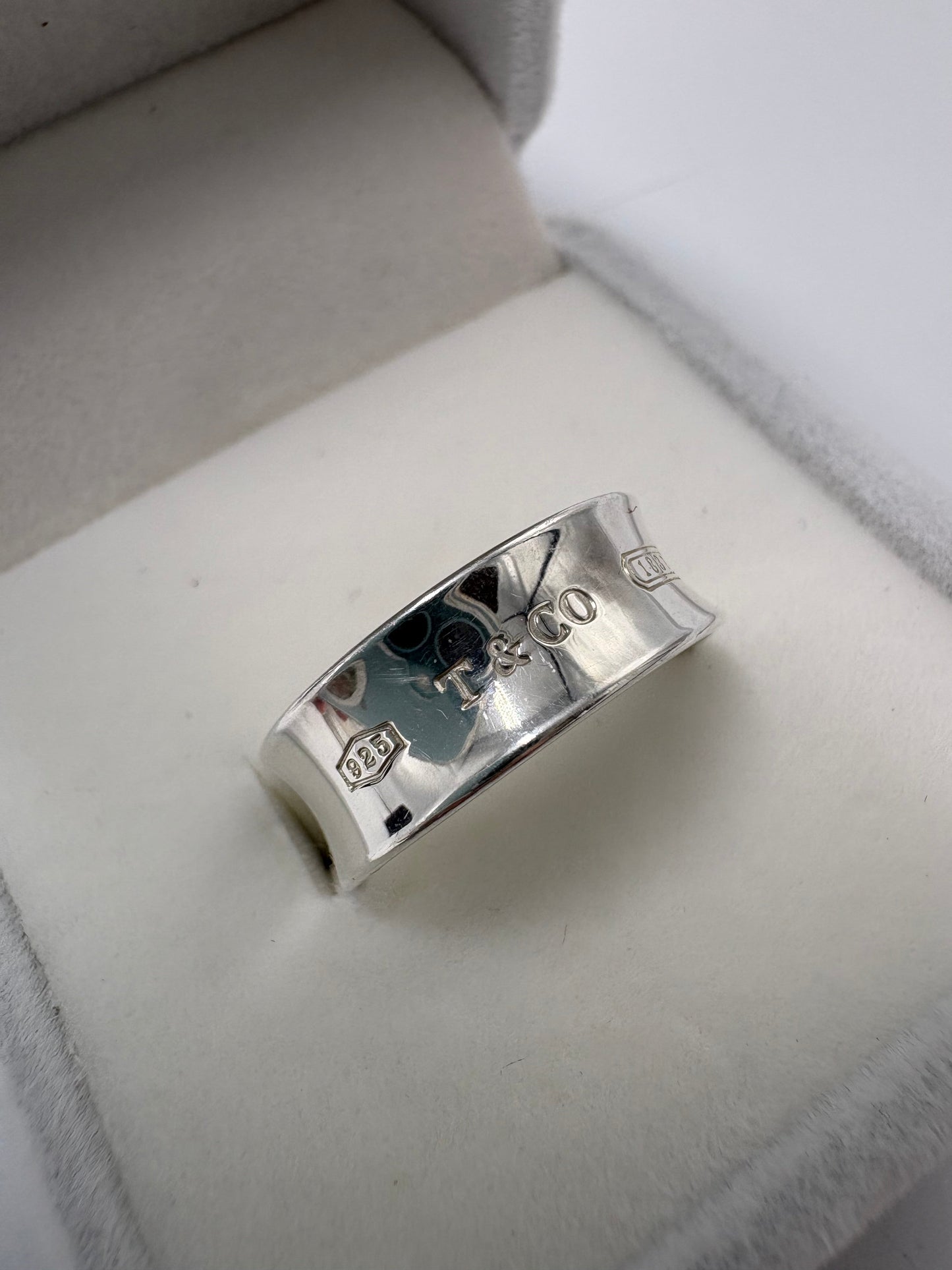 Tiffany & Company 1837 T & Co. 925 Luxury Ring, Size: 6