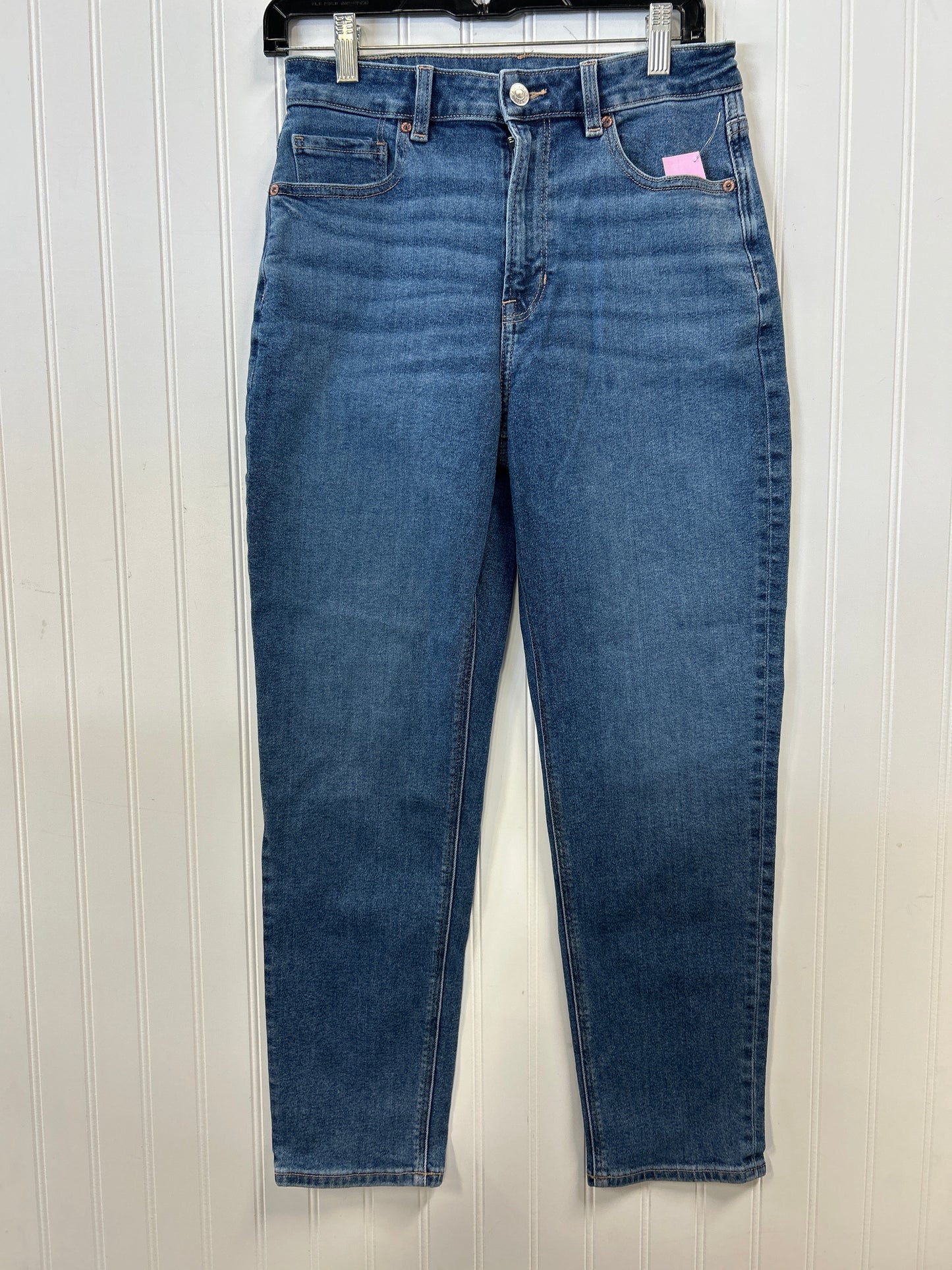 Jeans Straight By American Eagle In Blue Denim, Size:6