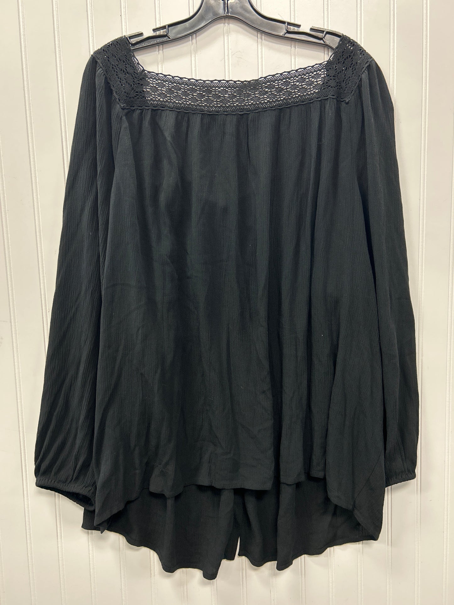 Top Ls By Lane Bryant In Black, Size:2X