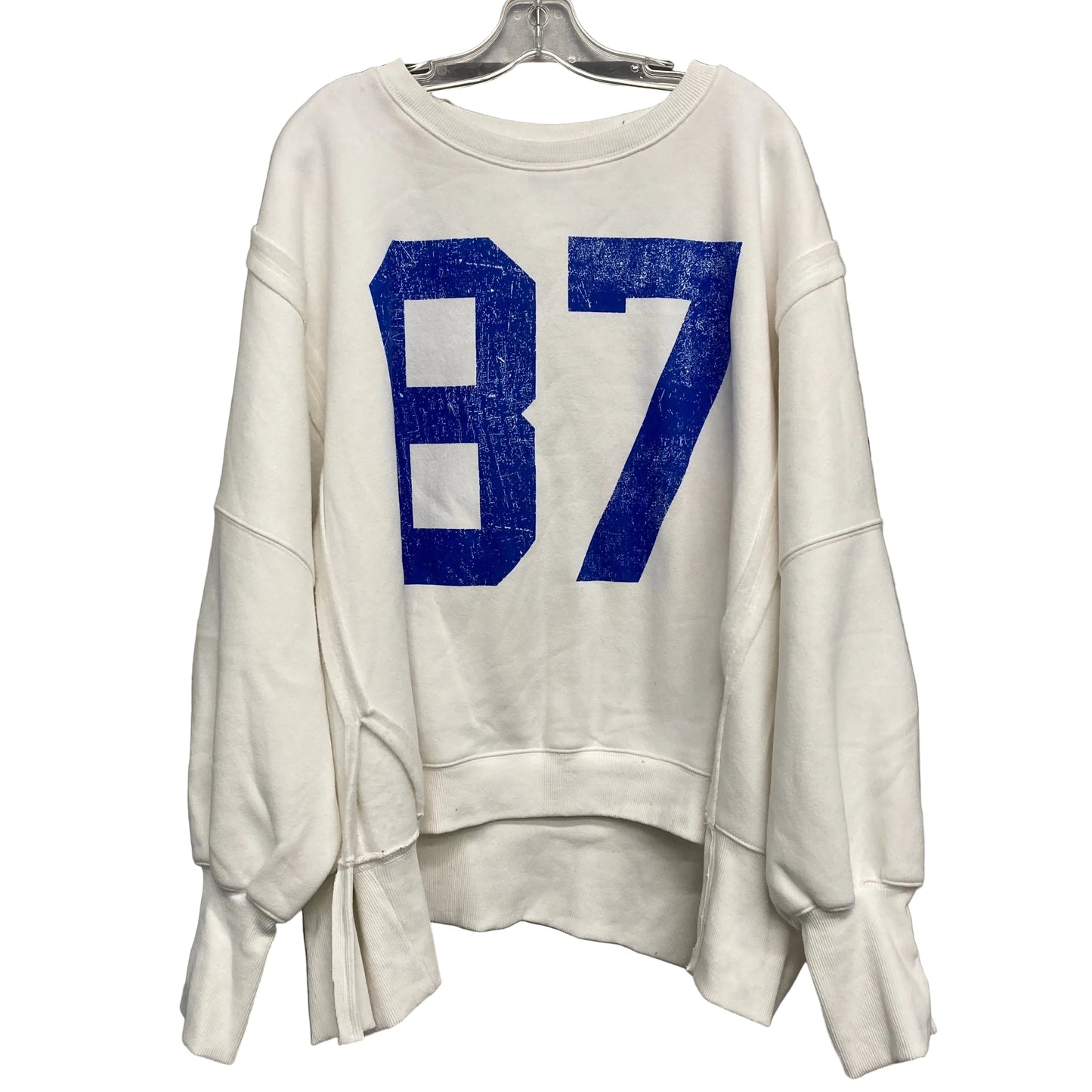 Sweatshirt Crewneck By Arula In White, Size:2X