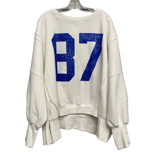 Sweatshirt Crewneck By Arula In White, Size:2X