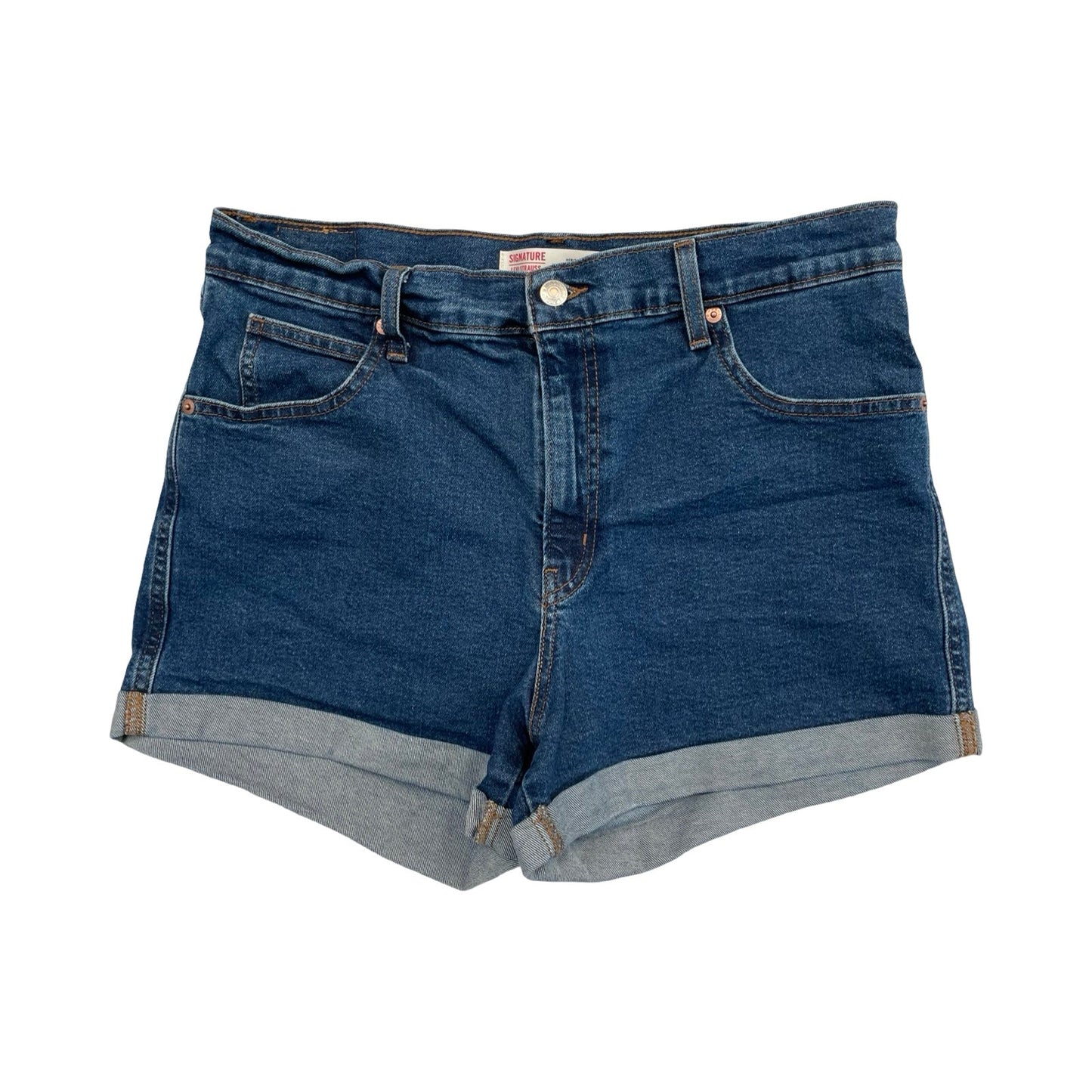 Shorts By Levis In Blue Denim, Size:14