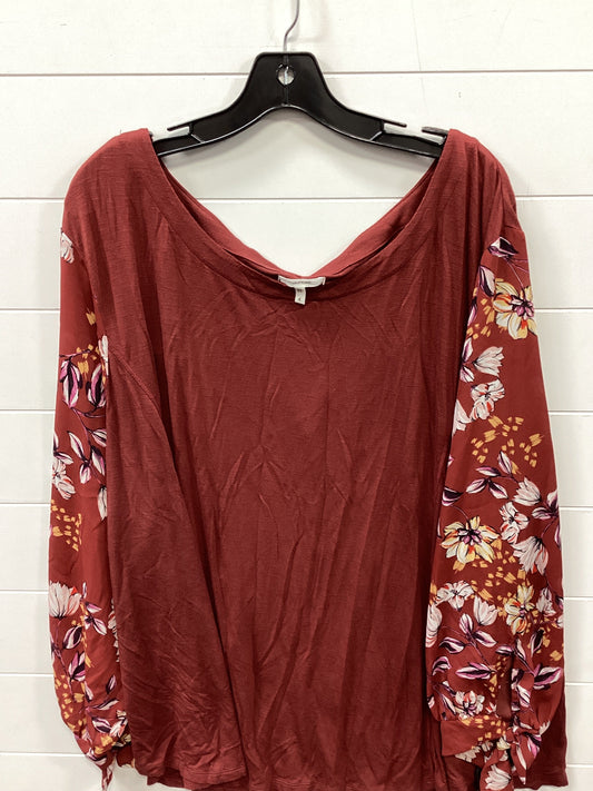 Top Ls By Maurices In Orange, Size:4X