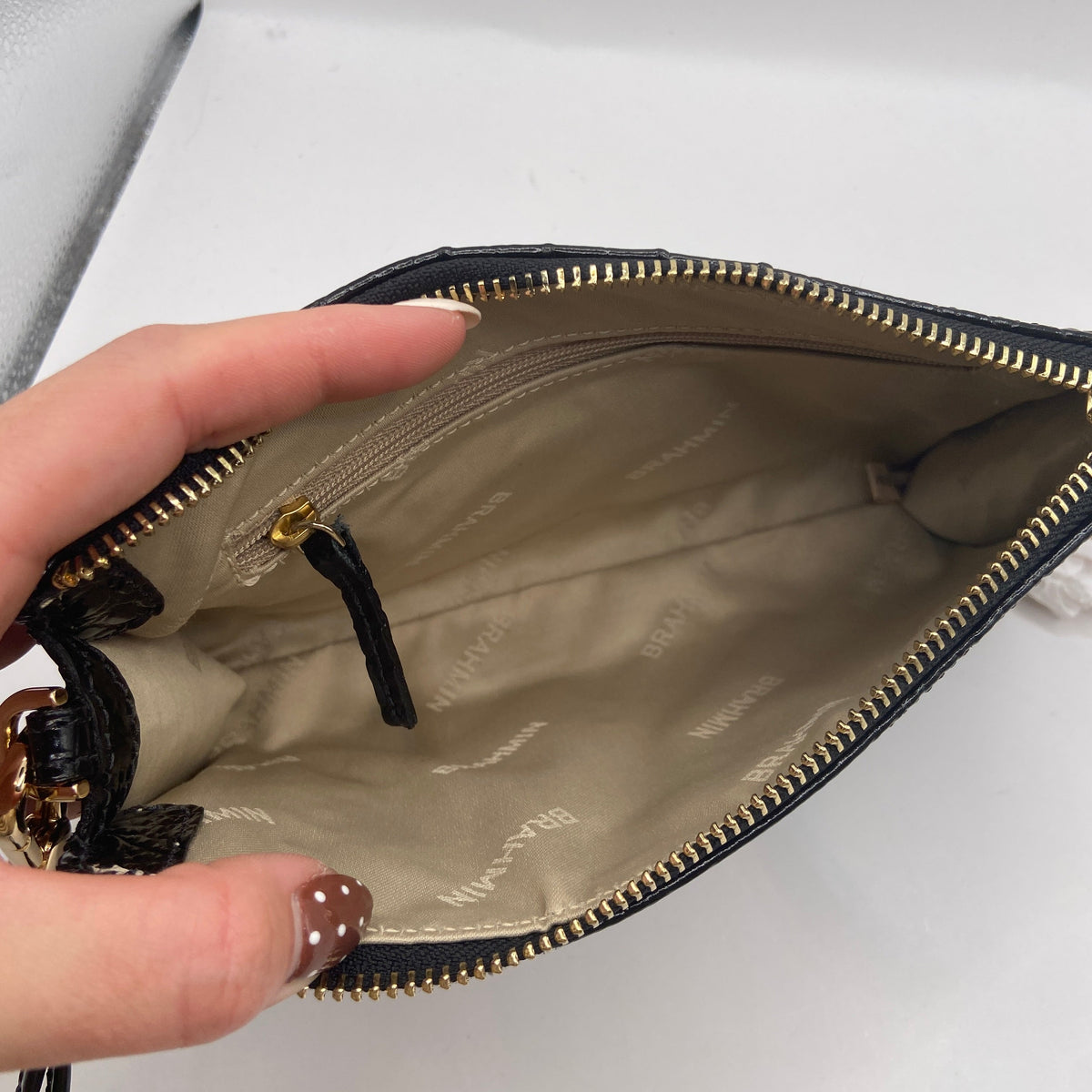 Wristlet Designer By Brahmin, Size: Medium