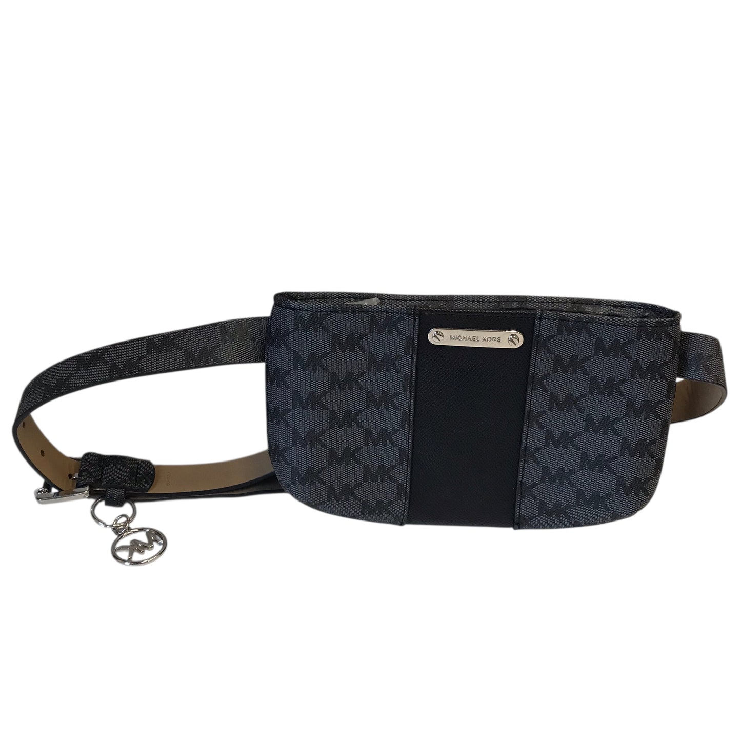 Belt Bag Designer By Michael Kors In Black & Grey, Size:Small